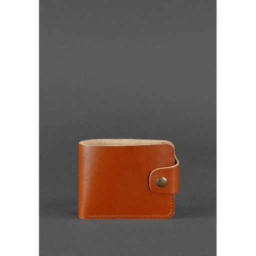 Шкіряне портмоне 4.3 світло-коричневе