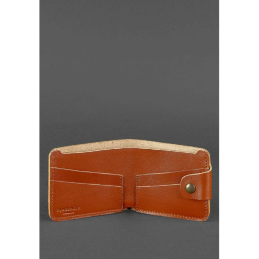Шкіряне портмоне 4.3 світло-коричневе