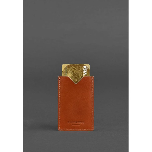 Шкіряний кард-кейс 8.0 світло-коричневий