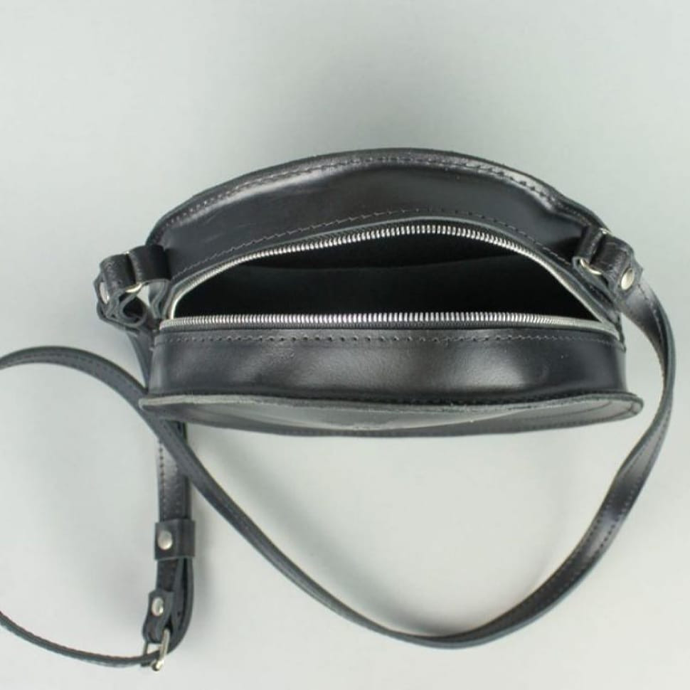 Жіноча шкіряна сумка Amy S чорна