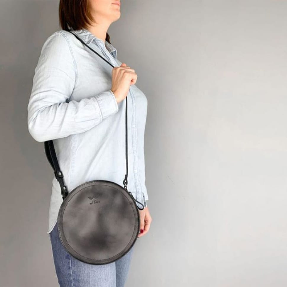 Жіноча шкіряна сумка Amy S чорна