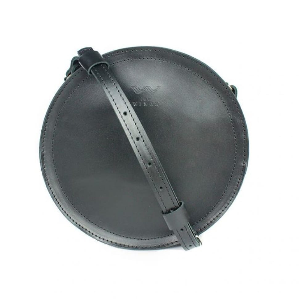 Жіноча шкіряна сумка Amy S чорна