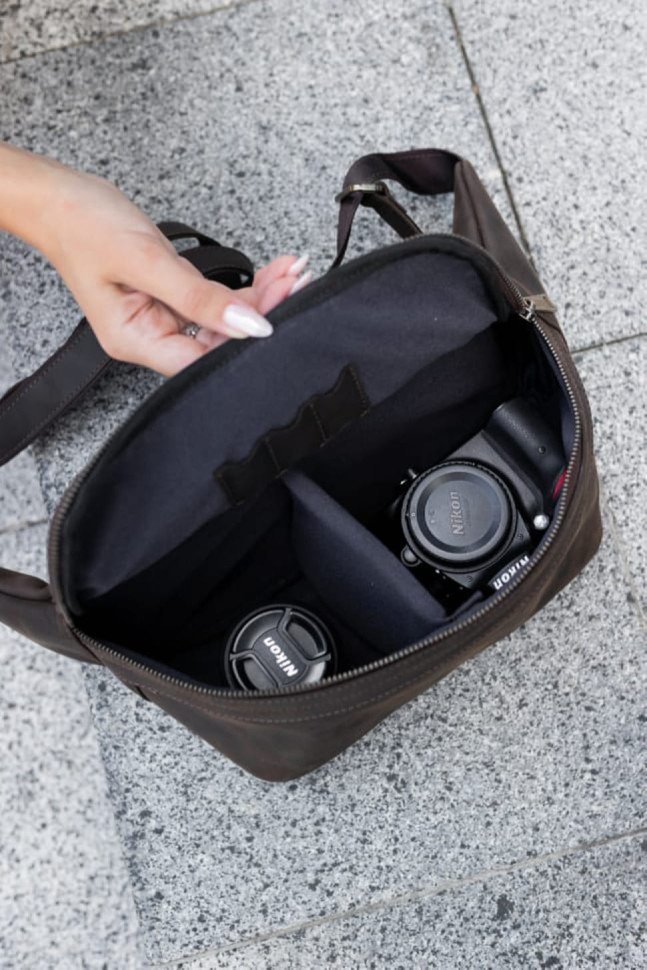 Сумка бананка для фотоапарата шкіряна TARWA RC-1313-4lx