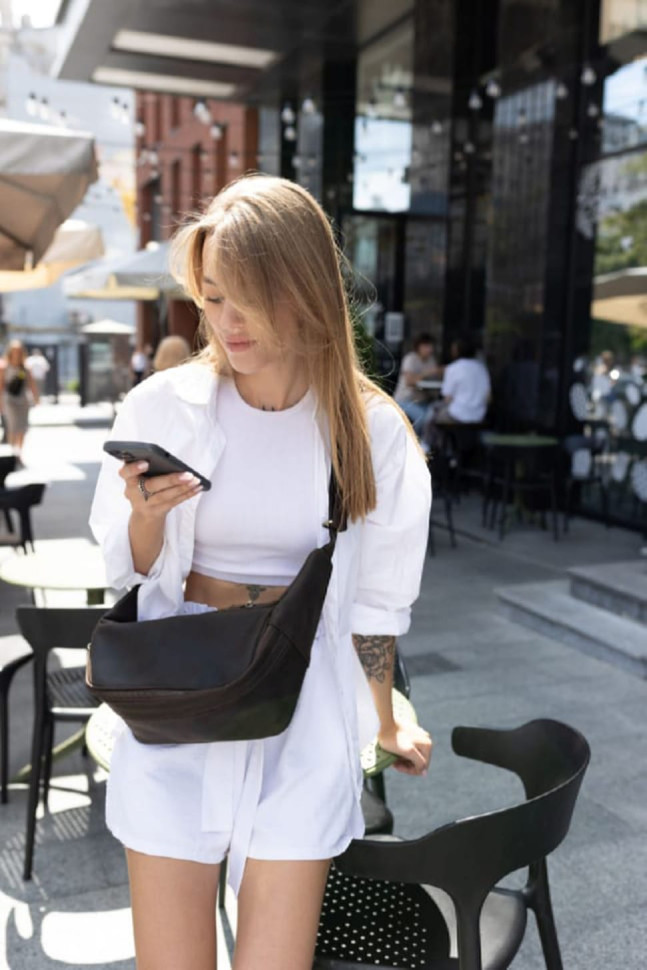 Сумка бананка для фотоапарата шкіряна TARWA RC-1313-4lx