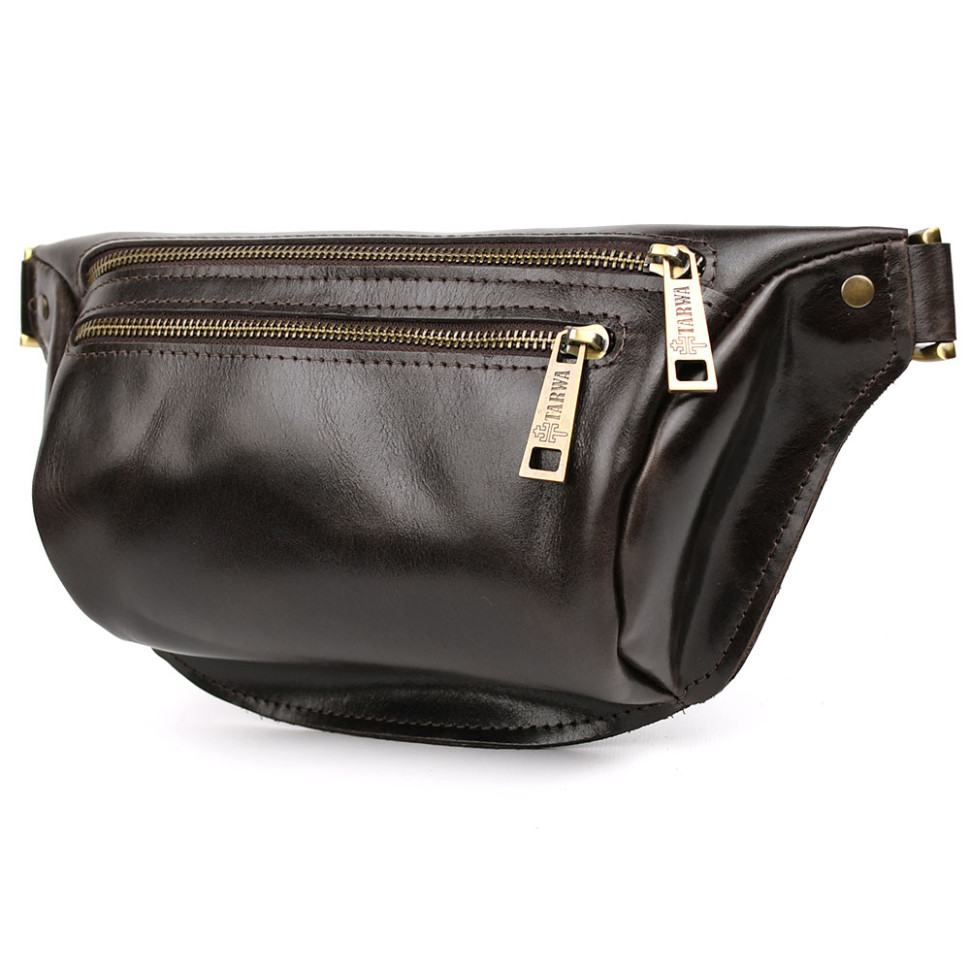 TARWA GX-3105-2lx 2-compartment fanny pack, size M, chocolate