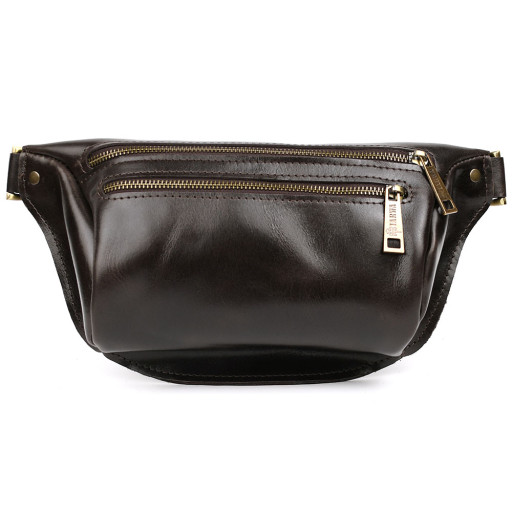 Напоясна сумка бананка в розмірі TARWA GX-3105-2lx 2 відділення шоколад