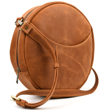 TARWA RB-3452L-4Lx leather round women's bag, size L