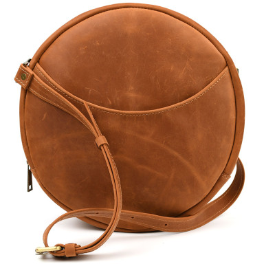 TARWA RB-3452L-4Lx leather round women's bag, size L