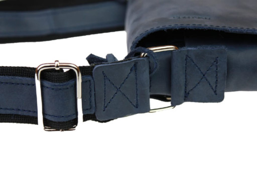 Сумка чоловіча шкіряна на плече SULLIVAN 354143(35) синя