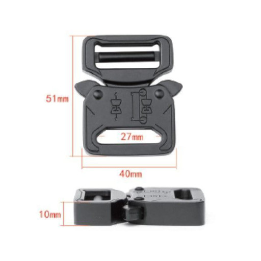 Фастекс металевий 25-27мм, типу Кобра, антик срібло