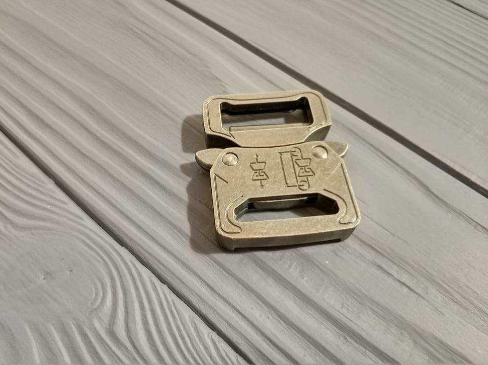 Фастекс металевий 25-27мм, типу Кобра, антик срібло