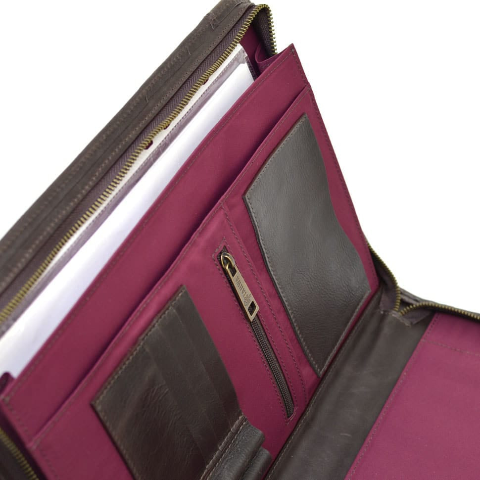 Папка шкіряна з ручкою, для документів A4 GC-1404-4lx від TARWA