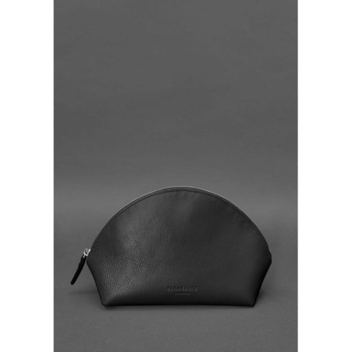 Жіноча шкіряна косметичка 8.0 Чорна
