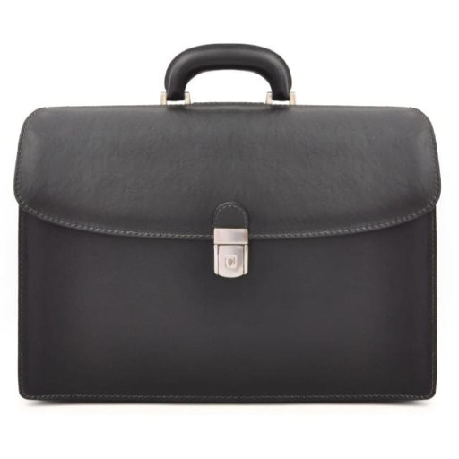 Pratesi BNE525/G - Briefcase Leonardo в шкіряній шкірі Bruce Black