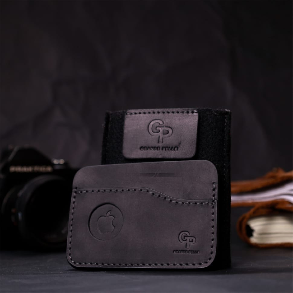 Візитниця з натуральної фактурної шкіри під крокодила KARYA 20965 Коричневий