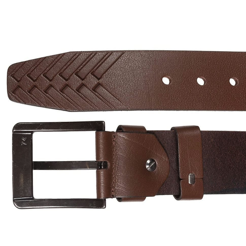 Ремінь шкіряний YSK джинсовий 5 см 3040-2 коричневий