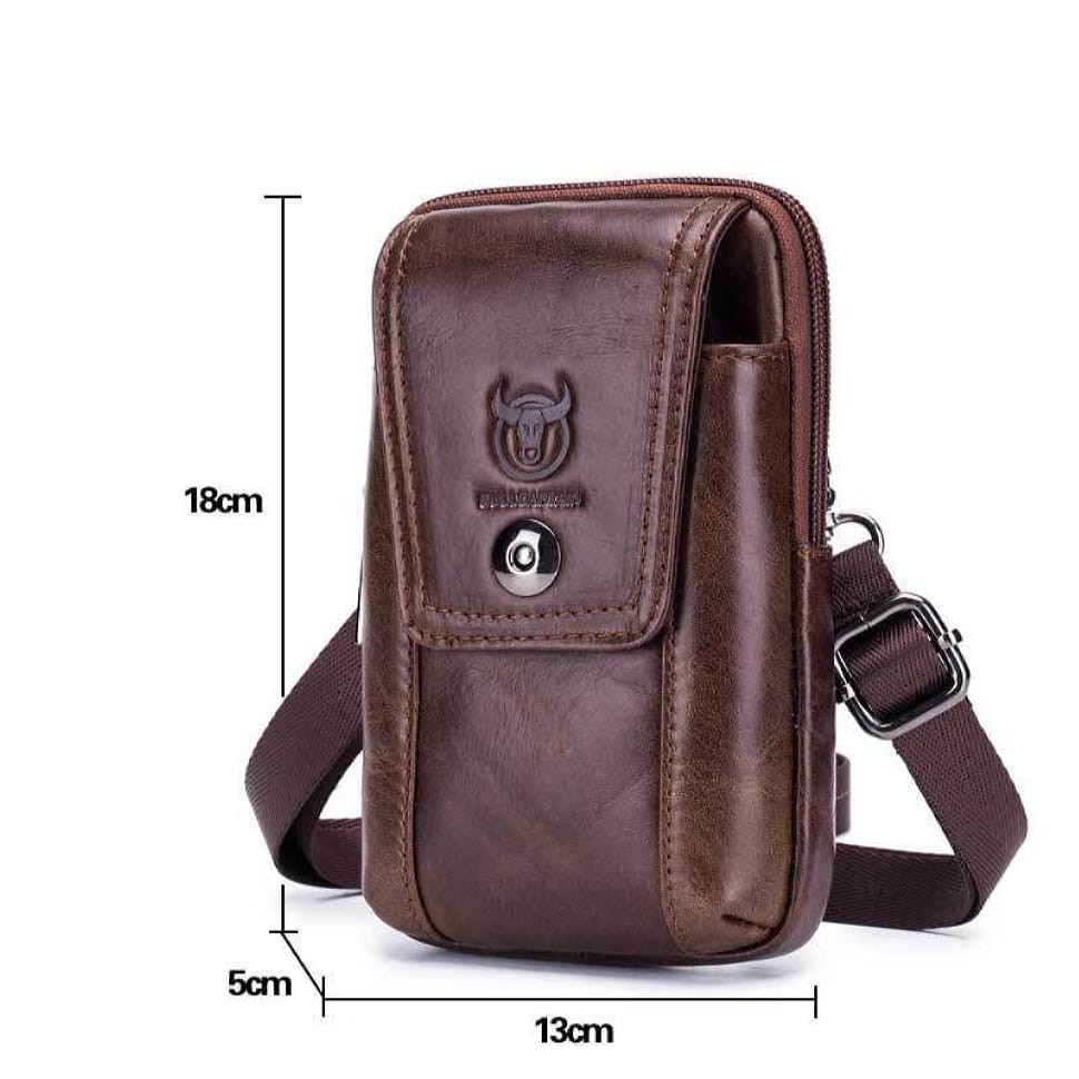 Belt bag with shoulder strap T0071 BULL, brown