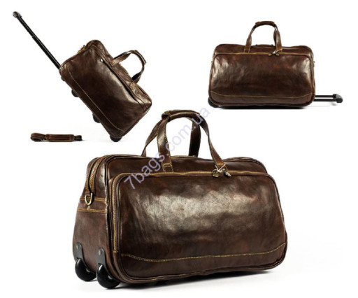 Стильний чоловічий саквояж, колір коричневий, Firenze