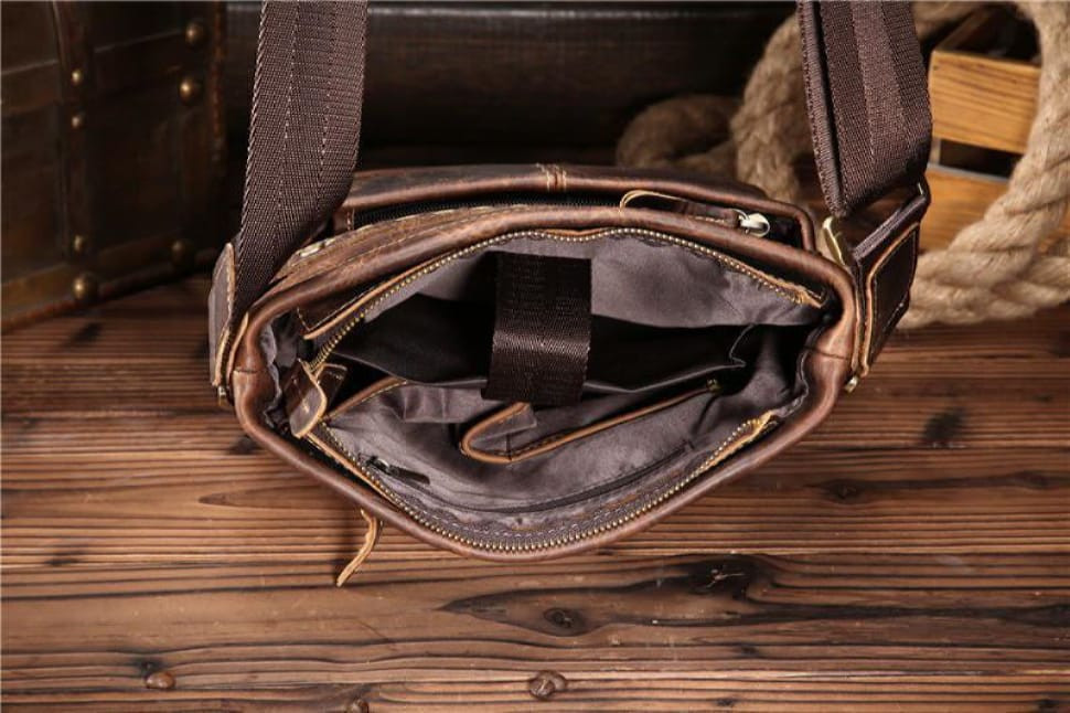 Чоловіча сумка через плече, колір коричневий, Bexhill bx8029-1