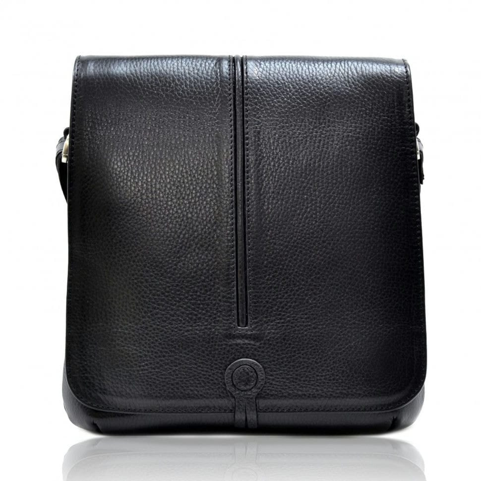 Барсетка м'яка шкіряна DESISAN 342-01 чорний гладкий