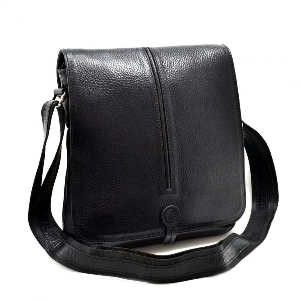 Барсетка м'яка шкіряна DESISAN 342-01 чорний гладкий