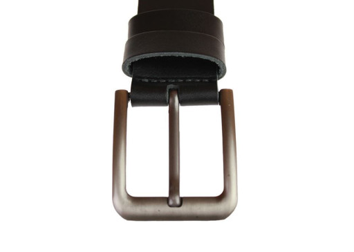 Ремінь чоловічий шкіряний джинсовий SULLIVAN RMK-36 (7) 115-150 см чорний