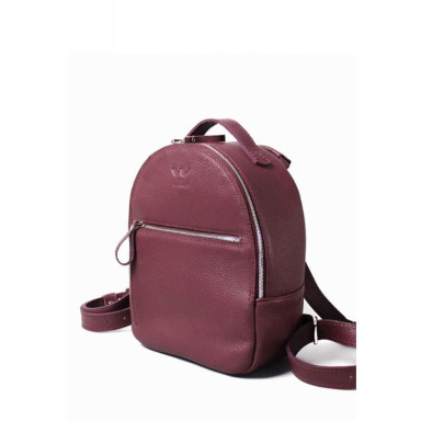 Groove S leather backpack marsala flotar