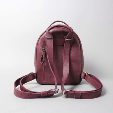 Groove S leather backpack marsala flotar