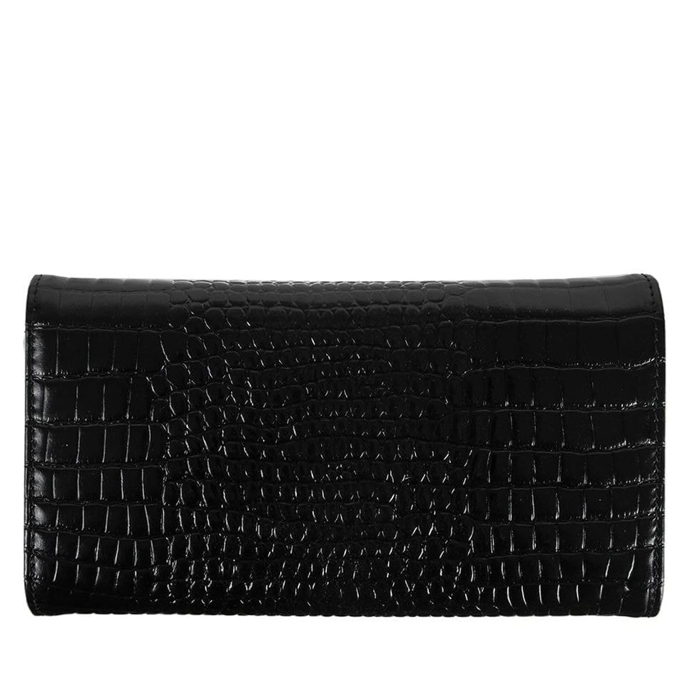 Гаманець жіночий шкіряний Desisan 724-633 чорний дрібний кроко