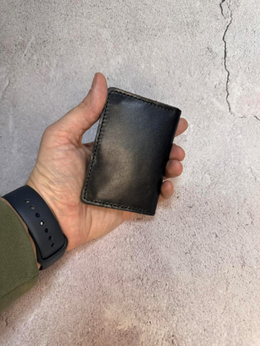 Чорна шкіряна обкладинка для прав Newery N2216GA