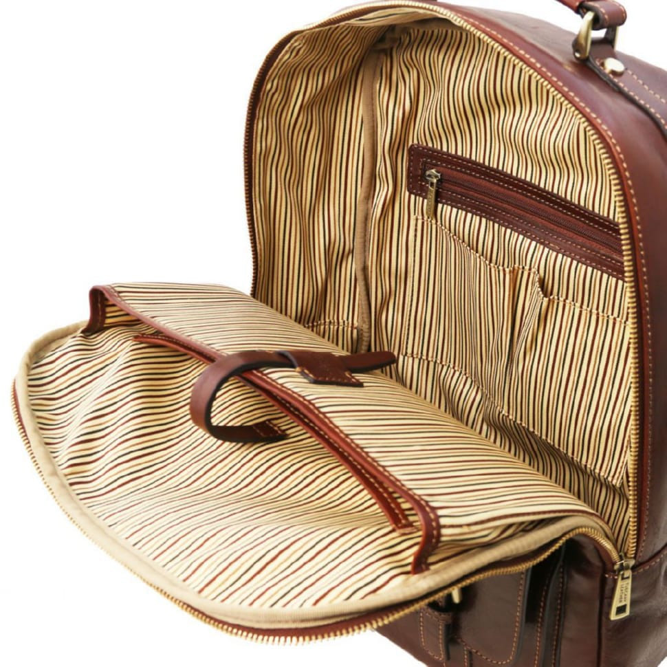 Nagoya Кожаный рюкзак для ноутбука с отделением впереди Tuscany TL141857