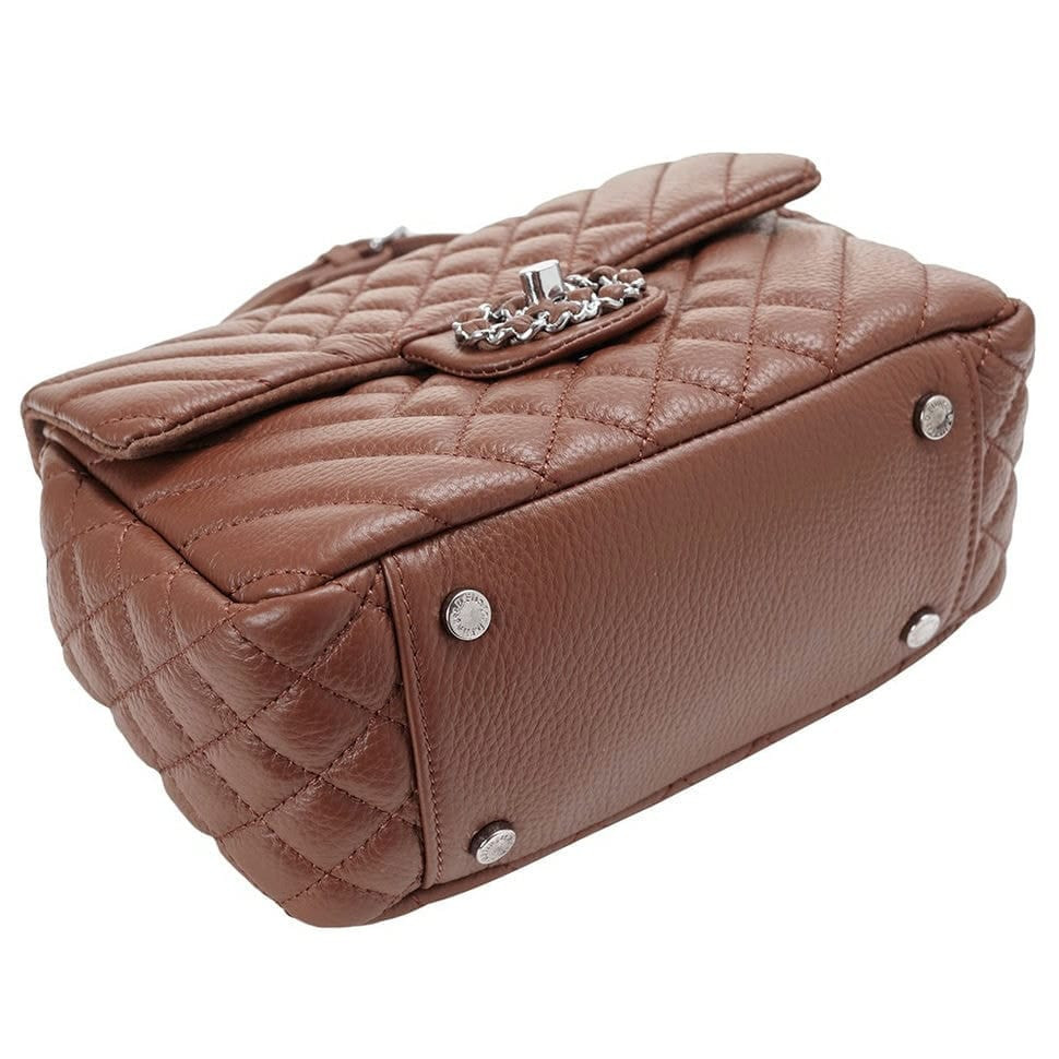 Women's leather bag DER FLINGER DF2020043-2 brown