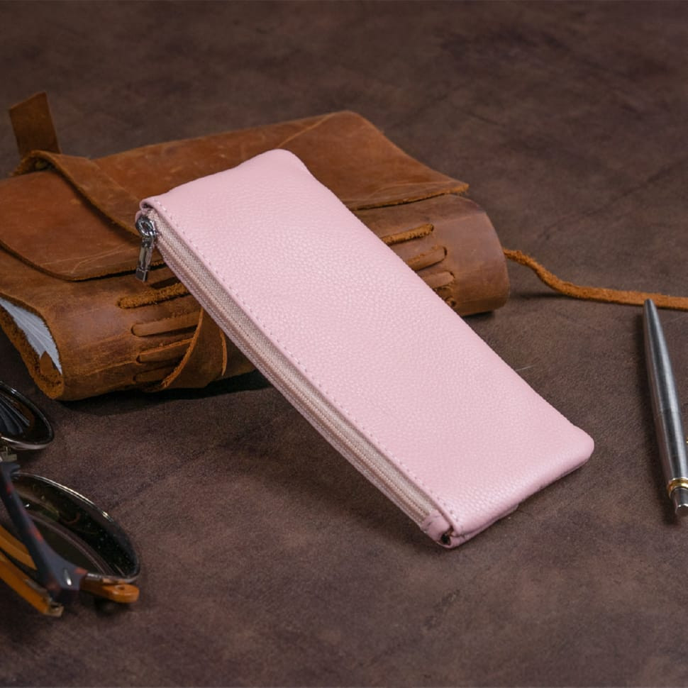 Ключница-кошелек с кармашком женская ST Leather 19353 Розовая