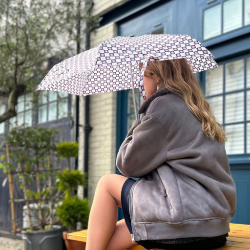 Парасолька жіноча Fulton L501-041611 Tiny-2 Flower Check (Квіткова клітина)