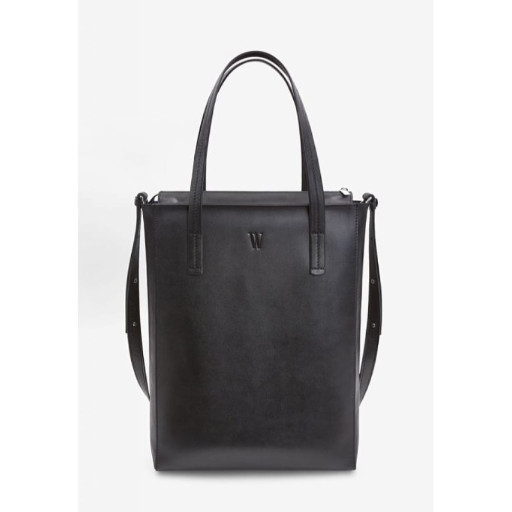 Кожаный шоппер Nancy черный