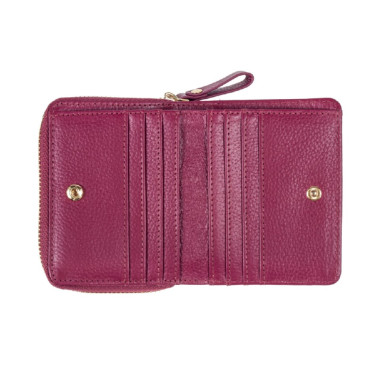 Жіночий шкіряний гаманець Ashwood Y50 Rasberry (Малиновий)