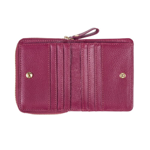 Жіночий шкіряний гаманець Ashwood Y50 Rasberry (Малиновий)