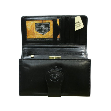 Leather wallet Accademia 1122 nero black