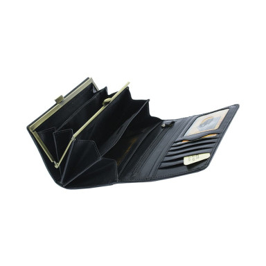 Leather wallet Accademia 1122 nero black