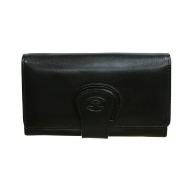 Leather wallet Accademia 1122 nero black