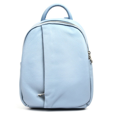 Кожаный женский рюкзак голубой Virginia Conti Italy - VC3964fblue