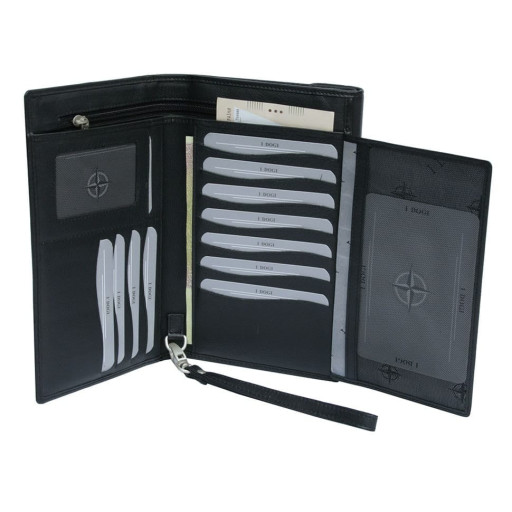 Шкіряне портмоне Cortina 5073 nero чорний