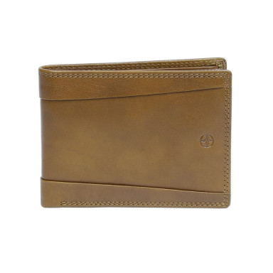 Leather wallet Cortina 5014 tan ocher