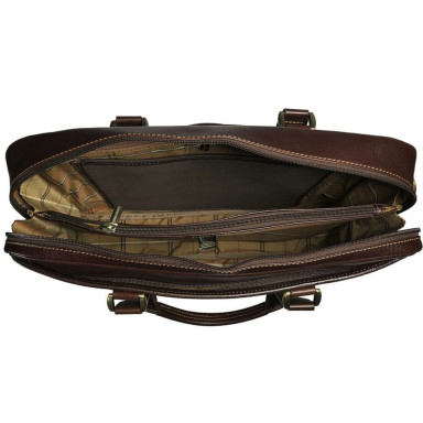 Сумка шкіряна Tuscania 6035 moro коричневий