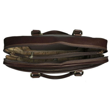 Сумка шкіряна Tuscania 6035 moro коричневий