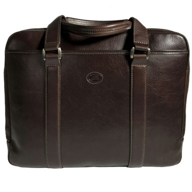Сумка шкіряна Tuscania 6035 moro коричневий