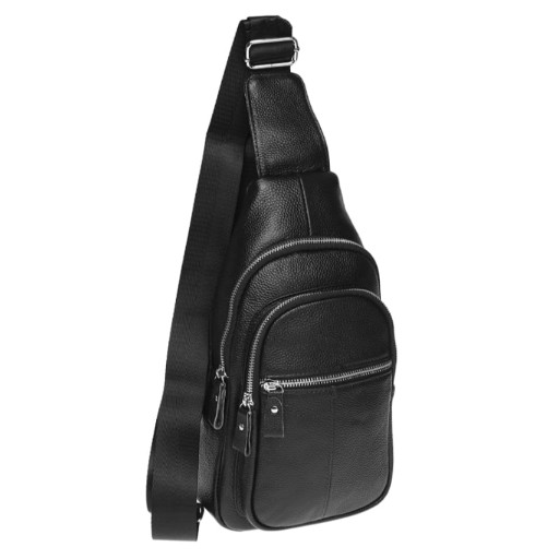 Чоловік шкіряний рюкзак Borsa Leather K15060-black