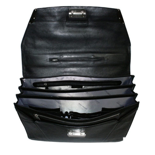 Шкіряний портфель Giugiaro 9427-42 nero чорний