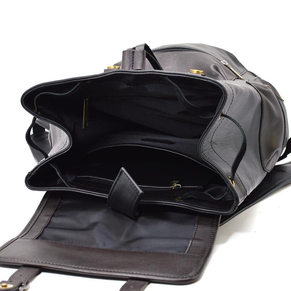 Шкіряний рюкзак двокольоровий TARWA GAC-0010-4lx