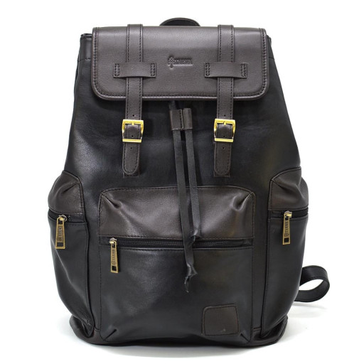 Шкіряний рюкзак двокольоровий TARWA GAC-0010-4lx